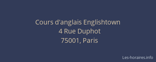 Cours d'anglais Englishtown