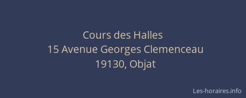 Cours des Halles