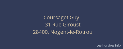 Coursaget Guy
