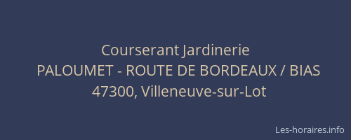 Courserant Jardinerie