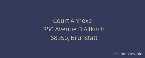 Court Annexe
