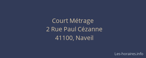 Court M&eacute;trage