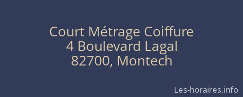 Court Métrage Coiffure