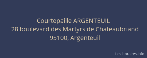 Courtepaille ARGENTEUIL