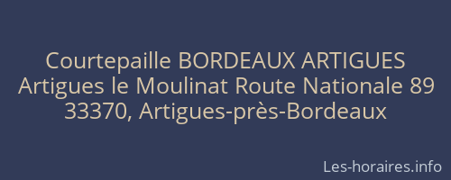 Courtepaille BORDEAUX ARTIGUES