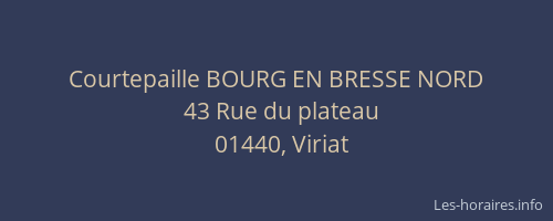 Courtepaille BOURG EN BRESSE NORD