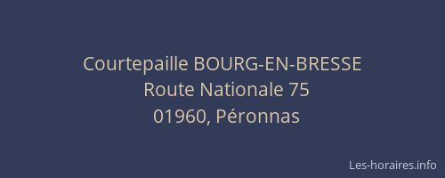 Courtepaille BOURG-EN-BRESSE