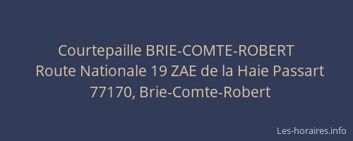 Courtepaille BRIE-COMTE-ROBERT