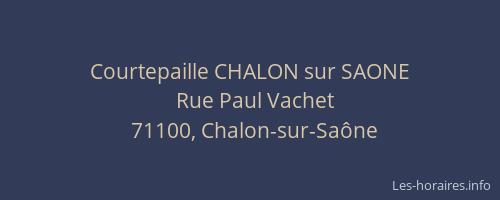 Courtepaille CHALON sur SAONE