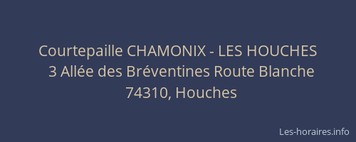 Courtepaille CHAMONIX - LES HOUCHES