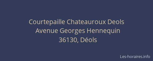 Courtepaille Chateauroux Deols