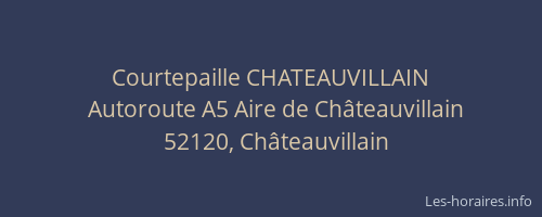 Courtepaille CHATEAUVILLAIN
