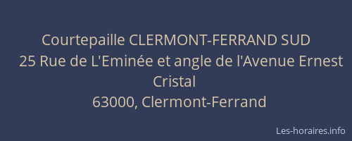 Courtepaille CLERMONT-FERRAND SUD