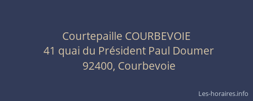 Courtepaille COURBEVOIE