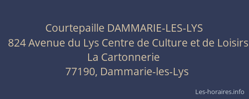Courtepaille DAMMARIE-LES-LYS