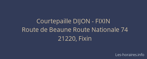 Courtepaille DIJON - FIXIN