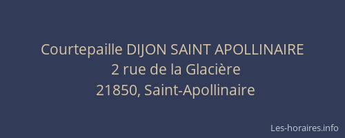 Courtepaille DIJON SAINT APOLLINAIRE