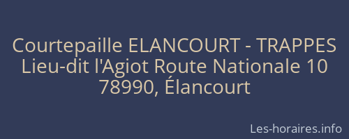 Courtepaille ELANCOURT - TRAPPES
