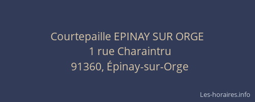 Courtepaille EPINAY SUR ORGE