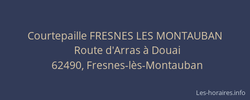 Courtepaille FRESNES LES MONTAUBAN
