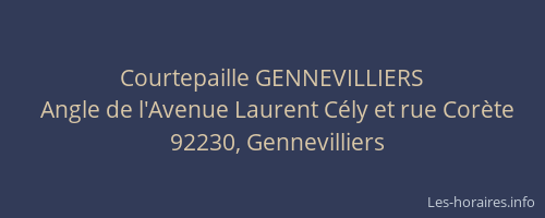 Courtepaille GENNEVILLIERS