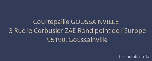 Courtepaille GOUSSAINVILLE