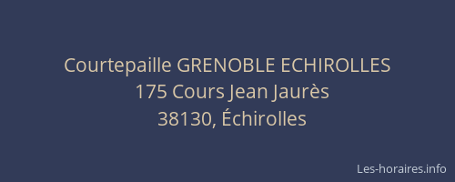 Courtepaille GRENOBLE ECHIROLLES