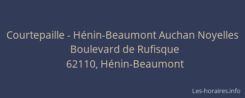 Courtepaille - Hénin-Beaumont Auchan Noyelles
