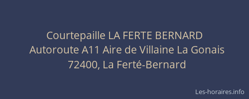 Courtepaille LA FERTE BERNARD
