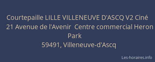 Courtepaille LILLE VILLENEUVE D'ASCQ V2 Ciné
