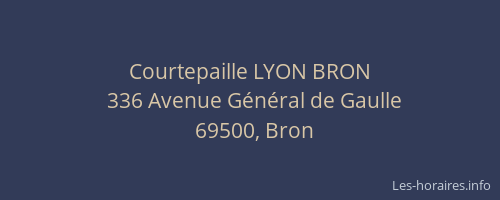 Courtepaille LYON BRON