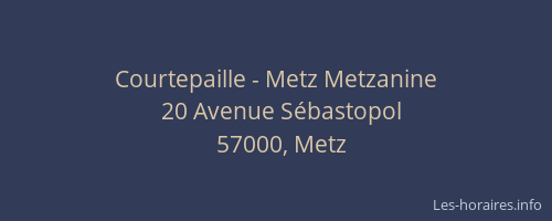 Courtepaille - Metz Metzanine