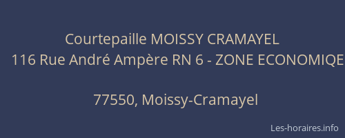 Courtepaille MOISSY CRAMAYEL