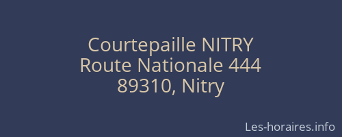 Courtepaille NITRY