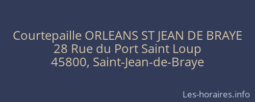 Courtepaille ORLEANS ST JEAN DE BRAYE
