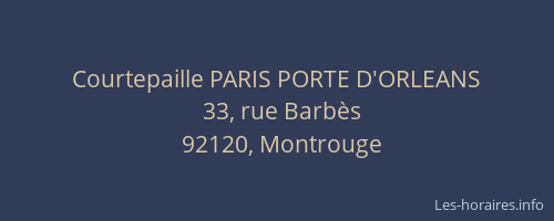 Courtepaille PARIS PORTE D'ORLEANS