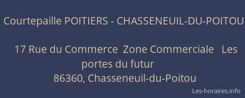 Courtepaille POITIERS - CHASSENEUIL-DU-POITOU