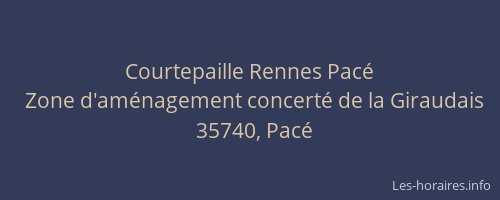 Courtepaille Rennes Pacé