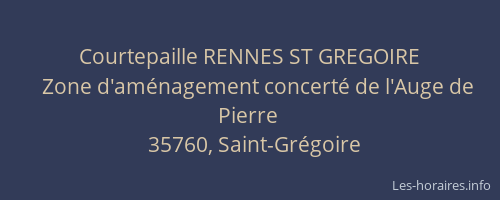 Courtepaille RENNES ST GREGOIRE