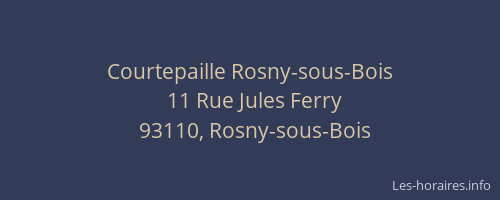 Courtepaille Rosny-sous-Bois