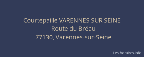 Courtepaille VARENNES SUR SEINE