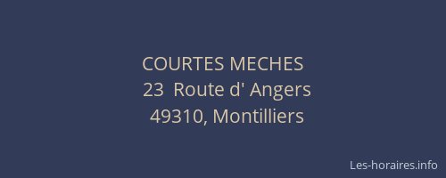 COURTES MECHES