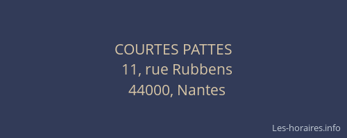 COURTES PATTES