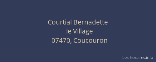 Courtial Bernadette