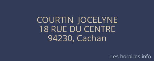 COURTIN  JOCELYNE