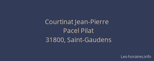 Courtinat Jean-Pierre
