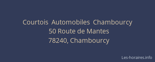 Courtois  Automobiles  Chambourcy