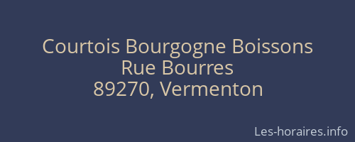 Courtois Bourgogne Boissons