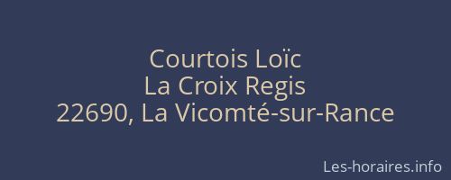 Courtois Loïc