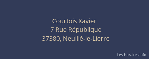 Courtois Xavier